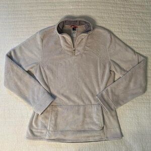 North Face Cream White Super Soft Pullover Jacket